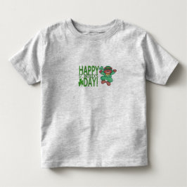 幸せな聖パトリックの日のフリルTシャツ トドラーTシャツ