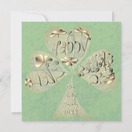 「幸せな聖パトリックの日を過ごす」の手書で サンキューカード