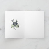 「幸せな聖パトリックの日を過ごす」シャムロック シーズンカード (内部)