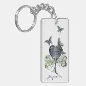 "幸せな聖パトリックの日を過ごす" Recoleta Shamrock キーホルダー (正面左)