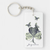 "幸せな聖パトリックの日を過ごす" Recoleta Shamrock キーホルダー (正面)