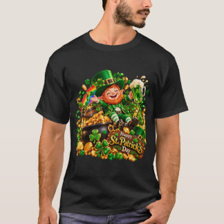 幸せな聖パトリックの日レプラコーン Tシャツ