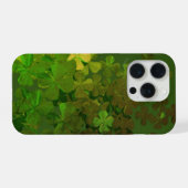 幸せな聖パトリックの日 アイルランドのシャムロック iPhoneケース (裏面横)