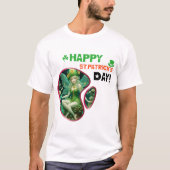 幸せな聖パトリックの日！ – アイルランドの伝統 Tシャツ (正面)