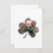 幸せな聖パトリックの日 サンキューカード (正面/裏面)