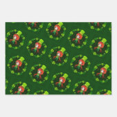 幸せな聖パトリックの日。 ラッピングペーパーシート (正面2)