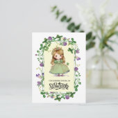 幸せな聖パトリックの日。リトルアイリッシュプリンセス ポストカード (スタンド正面)