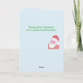 幸せな聖者のニコラス日のホリデーカード シーズンカード (裏面)