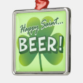 幸せな聖者… ビール! メタルオーナメント (左)