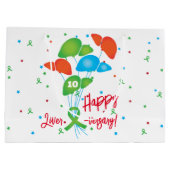 幸せな肝数珠バルーン移植 ラージペーパーバッグ (裏面)