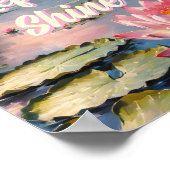 幸せな肯定、良い雰囲気 ポスター (角)