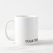 幸せな脂肪質のオレンジ猫 コーヒーマグカップ (左)