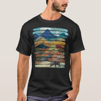 幸せな自然ブラシストローク Tシャツ