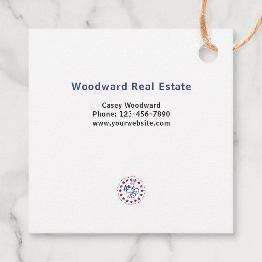 幸せな自立ポップ・アートの日 |不動産仲介業者ありがとう フェイバータグ (裏面)