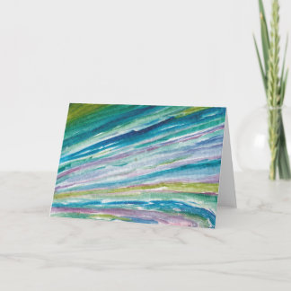 幸せな色による挨拶状 カード