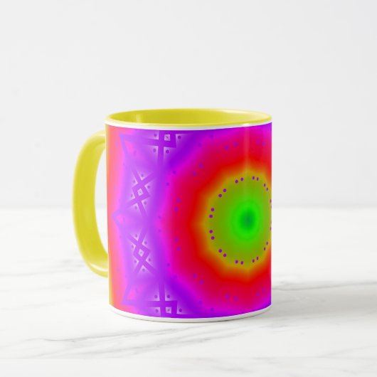 幸せな色のコンボのマグ マグカップ (正面左)