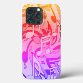 幸せな色の活き活きとした楽譜 iPhone 13 PROケース