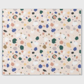 幸せな色のTerrazzoパターン包装紙 ラッピングペーパー (フラット)