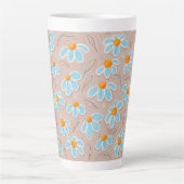 幸せな花々 カフェラテマグ (正面)