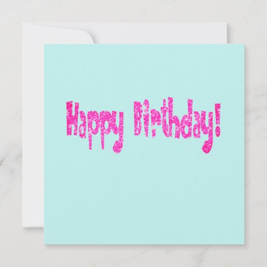 幸せな花が付いているハッピーバースデーの挨拶状 カード (裏面)