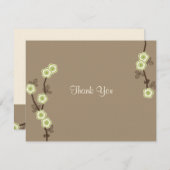 幸せな花のサンキューカード サンキューカード (正面/裏面)