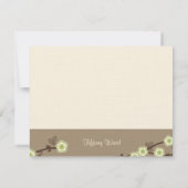 幸せな花のサンキューカード サンキューカード (裏面)