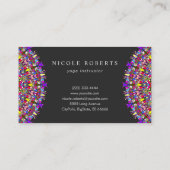 幸せな花の曼荼羅 名刺 (裏面)