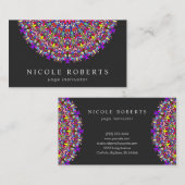 幸せな花の曼荼羅 名刺 (正面/裏面)