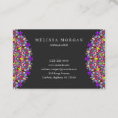 幸せな花の曼荼羅 名刺 (裏面)