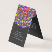 幸せな花の曼荼羅 名刺 (裏面)