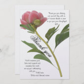 幸せな花嫁のウェディングサンクスカード サンキューカード (正面/裏面)