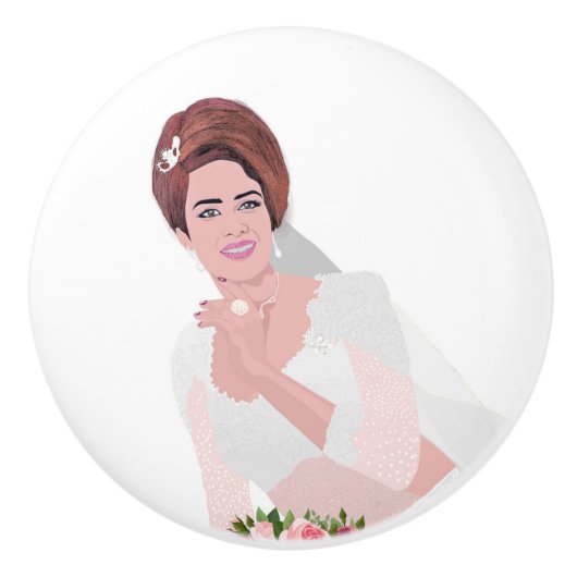 幸せな花嫁 セラミックノブ (正面)