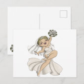 幸せな花嫁 02 インビテーションポストカード (正面/裏面)