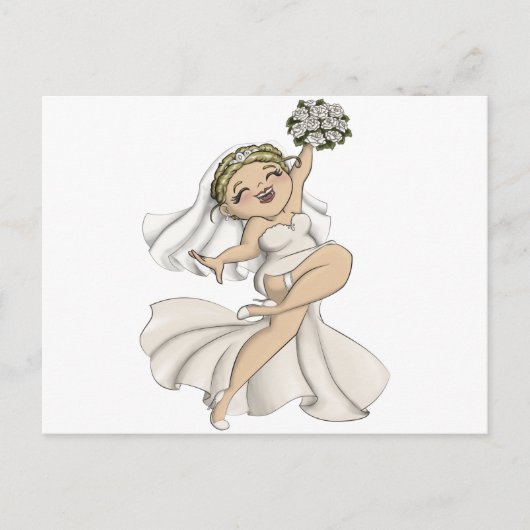 幸せな花嫁 02 インビテーションポストカード (正面)