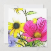 幸せな花束 招待状 (裏面)