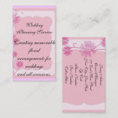 幸せな花柄 名刺 (正面/裏面)