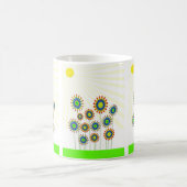 幸せな花 コーヒーマグカップ (中央)