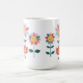 幸せな花 コーヒーマグカップ (中央)