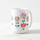 幸せな花 コーヒーマグカップ (正面右)