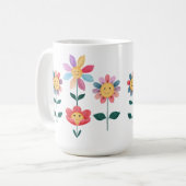 幸せな花 コーヒーマグカップ (正面左)