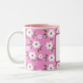 幸せな花 ツートーンマグカップ (左)