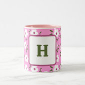 幸せな花 ツートーンマグカップ (中央)