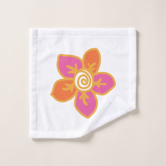 幸せな花 バスタオルセット (ウォッシュタオル)