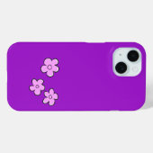 幸せな花 – ピンクと紫 Case-Mate iPhoneケース (裏面 (横))