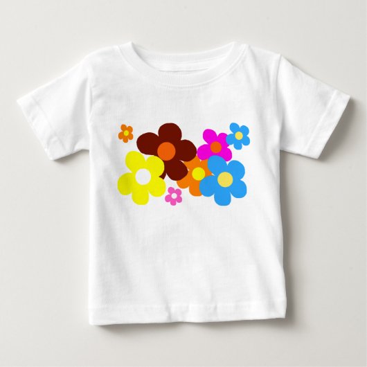 幸せな花 ベビーTシャツ (正面)