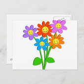 幸せな花 ポストカード (正面/裏面)