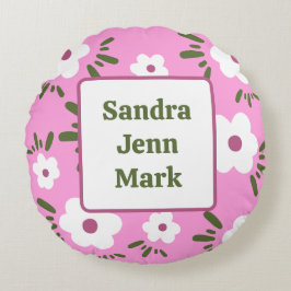 幸せな花 ラウンドクッション