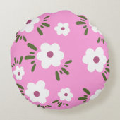 幸せな花 ラウンドクッション (裏面)