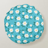 幸せな花 ラウンドクッション (裏面)