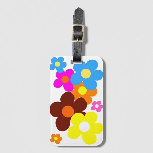 幸せな花 ラゲッジタグ (正面縦)